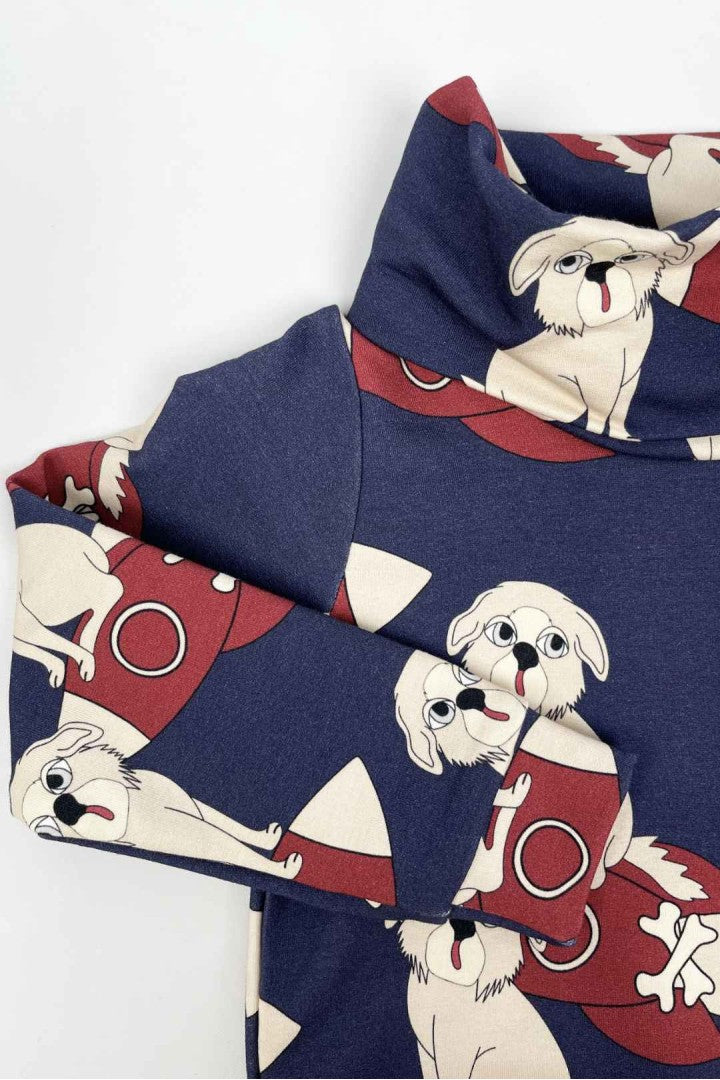 Bluza dziecięca z kominem Kosmopies Granat – ujęcie 2