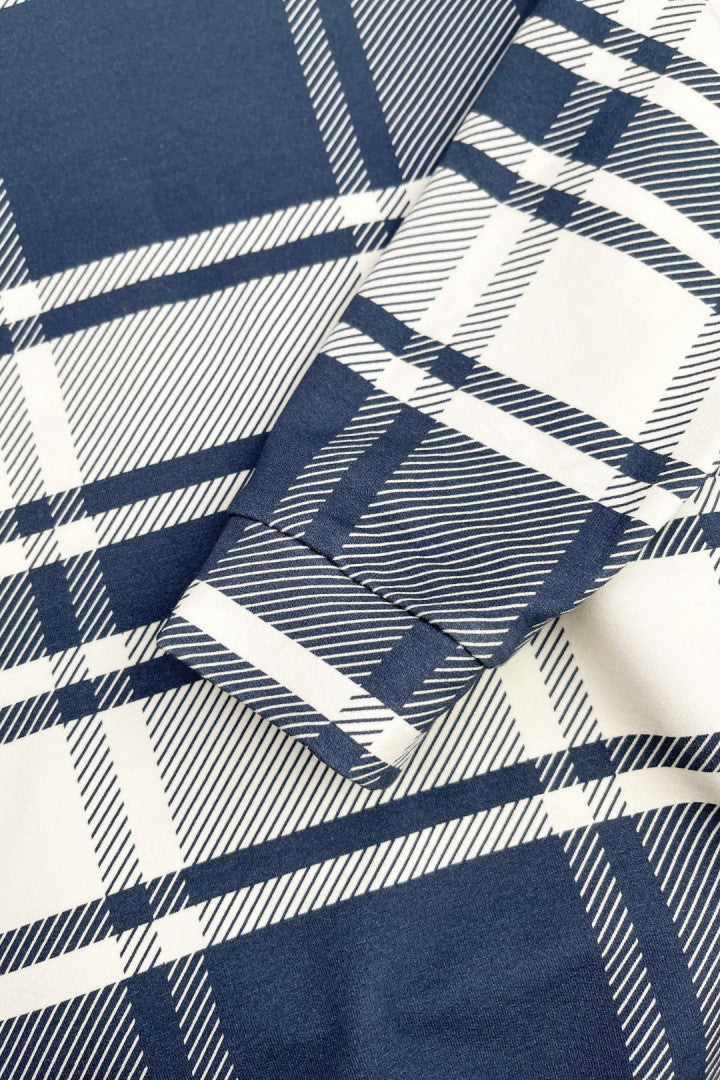 Bluza dziecięca z kominem Krata Granatowa – ujęcie 5