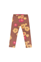Legginsy dziecięce Kwiatki Brąz – DEAR SOPHIE