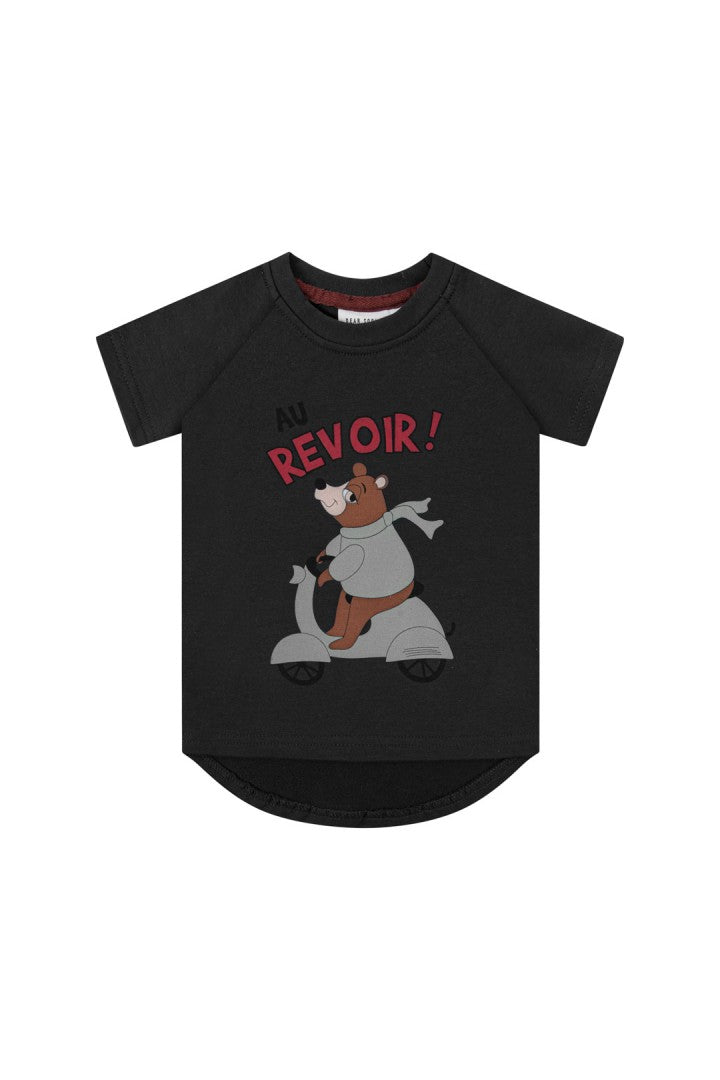 T-shirt dziecięcy oversize Motomiś Ciemny – DEAR SOPHIE