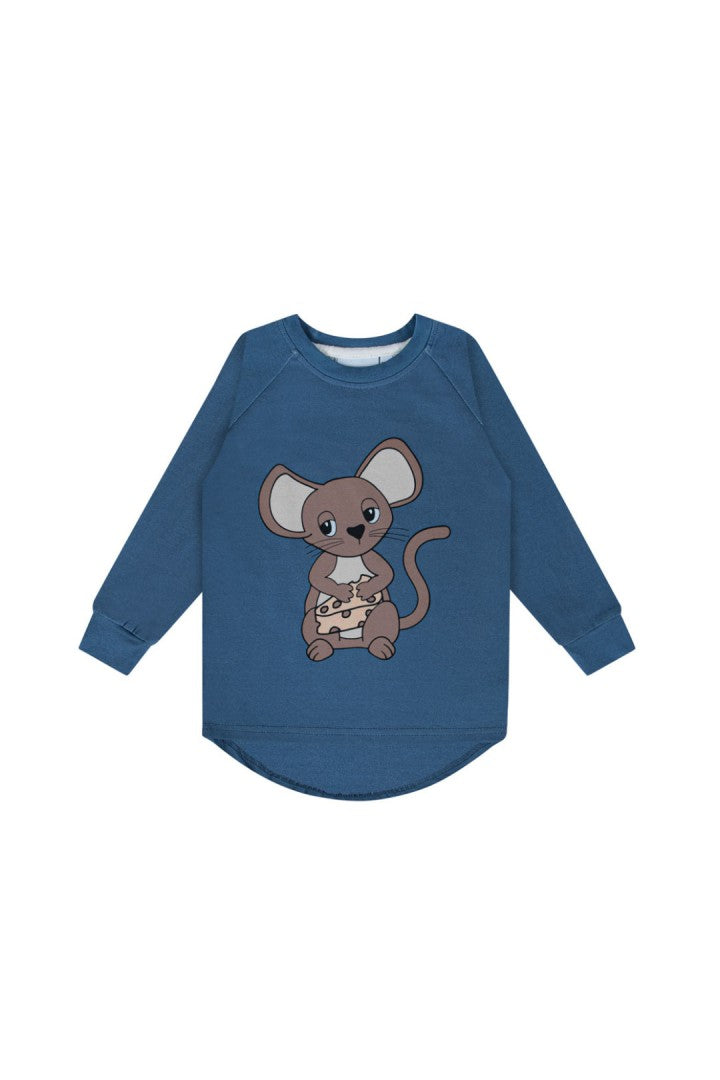 Longsleeve dziecięcy Myszka Niebieska – DEAR SOPHIE