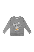 Bluza dziecięca slim Myszka Szary Melanż – DEAR SOPHIE