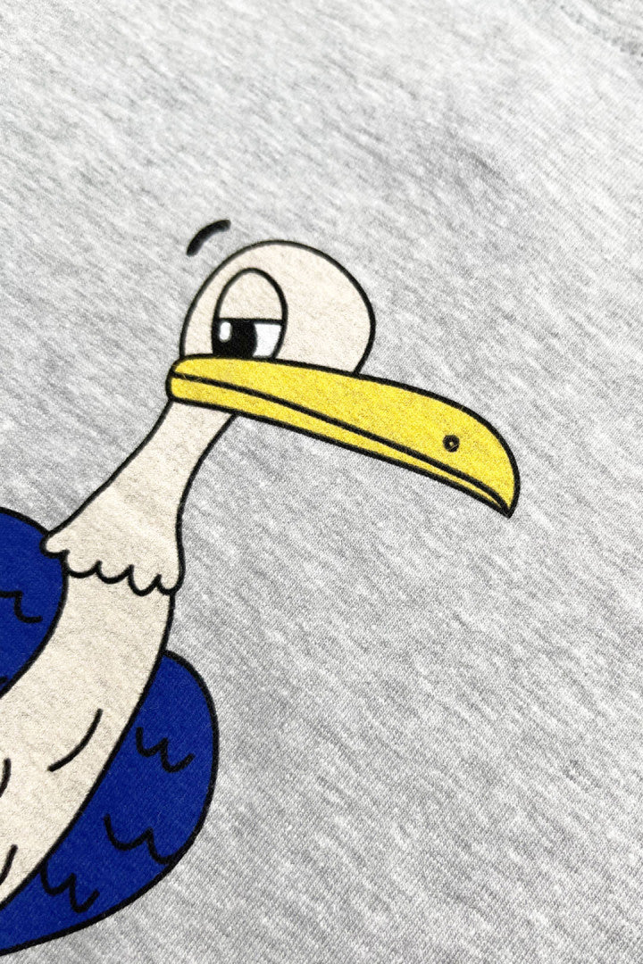 T-shirt dziecięcy oversize Orzeł Szary Melanż – ujęcie 3