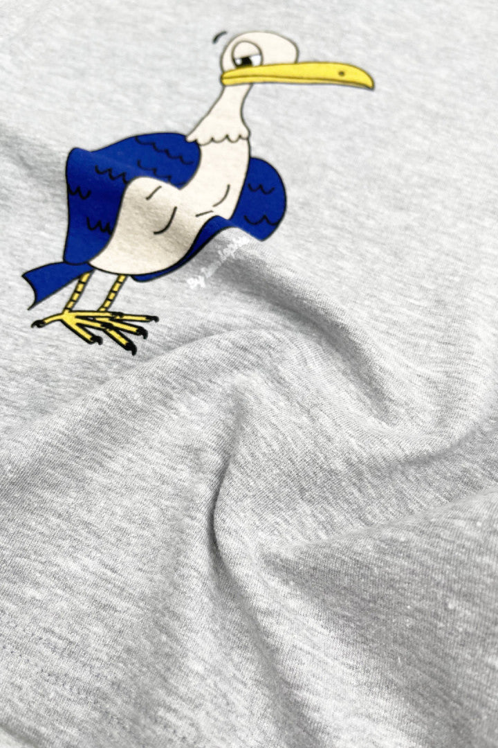 T-shirt dziecięcy oversize Orzeł Szary Melanż – ujęcie 2