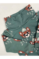 Bluza dziecięca z kominem Panda Zielona – ujęcie 4