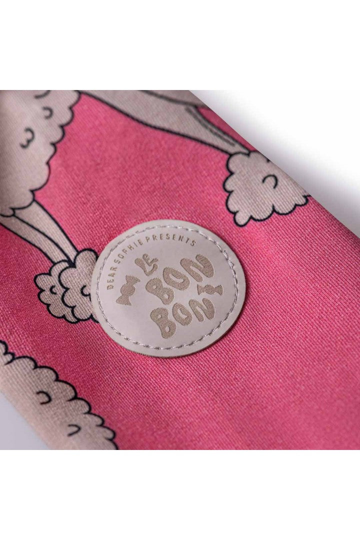 Bluza z kapturem na zamek dziecięca Pudel Róż – ujęcie 3