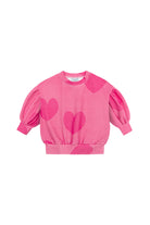 Bluza bufiasta dziecięca Serca Różowe – DEAR SOPHIE