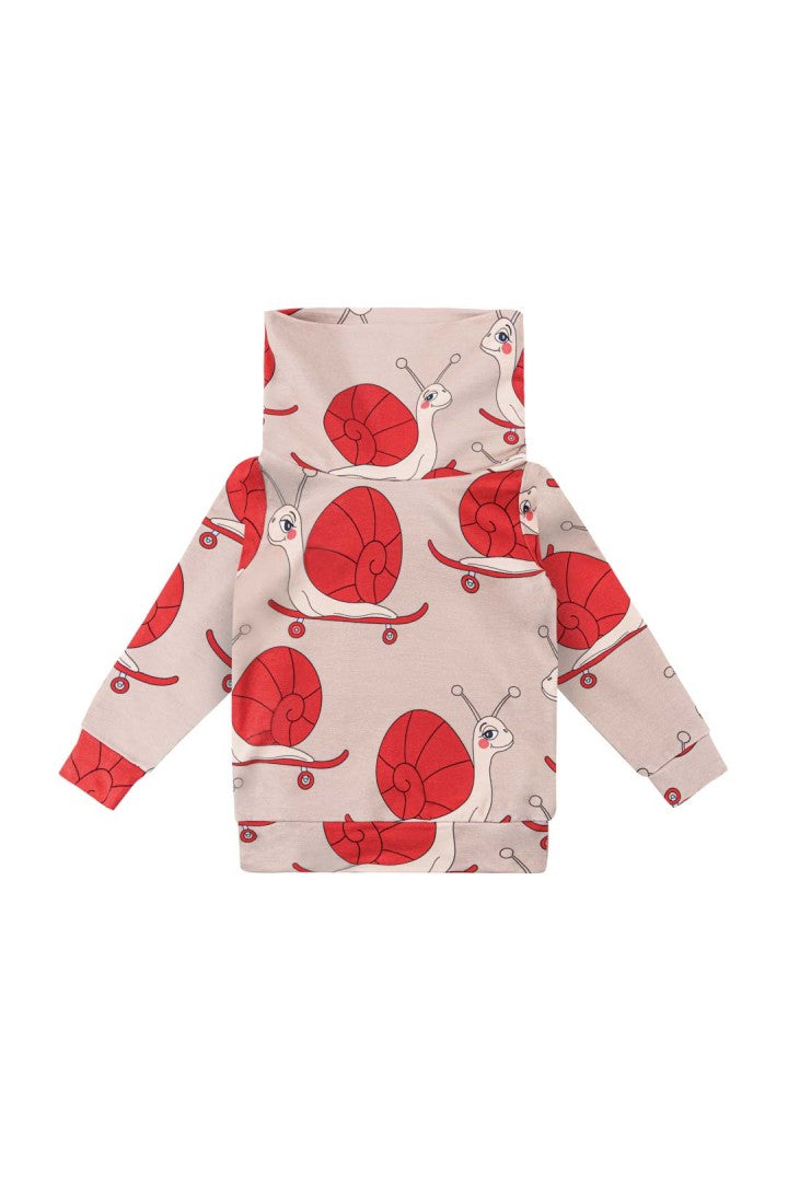 Bluza dziecięca z kominem Ślimak Jasny – DEAR SOPHIE