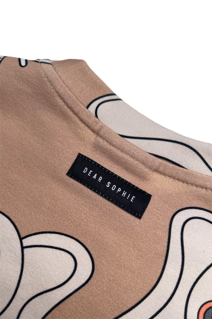 Bluza dziecięca oversize Słonik Beż – ujęcie 2