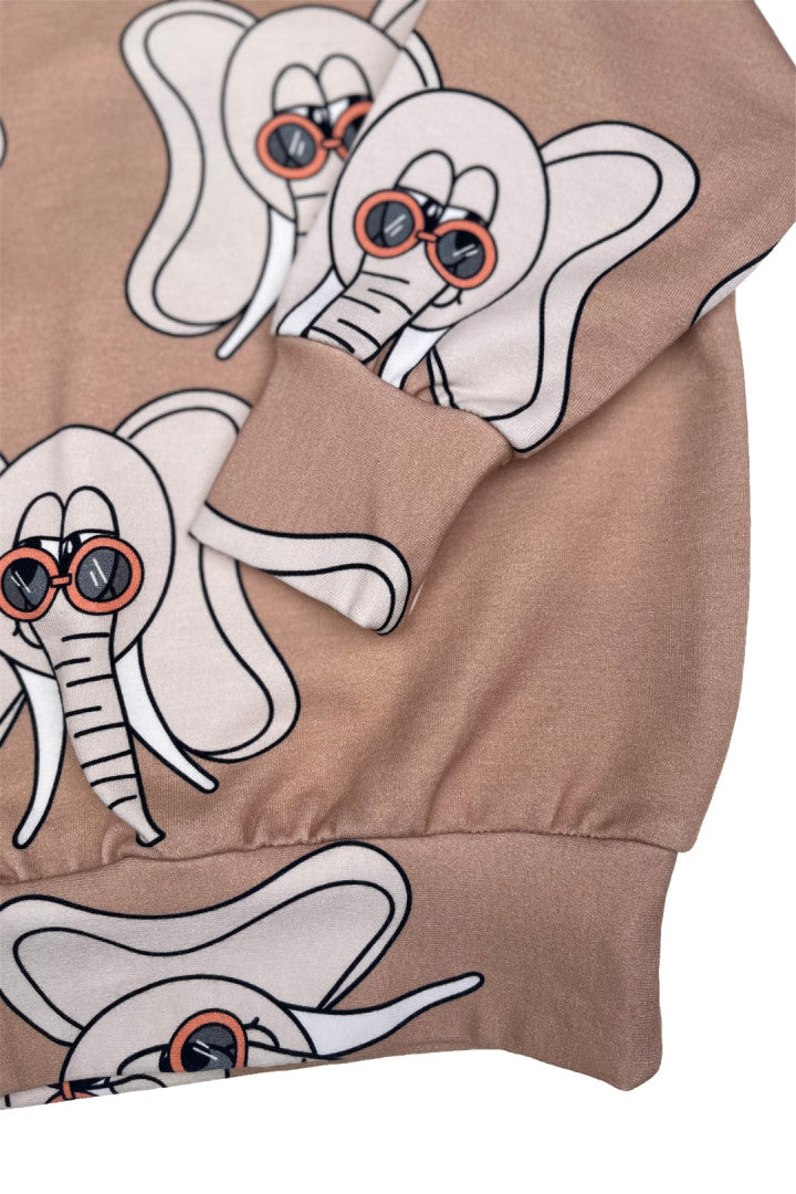 Bluza dziecięca oversize Słonik Beż – ujęcie 4