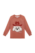 Longsleeve prążkowany dziecięcy Szeryf Brązowy – DEAR SOPHIE