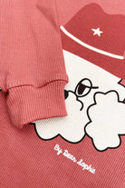 Longsleeve prążkowany dziecięcy Szeryf Brązowy – ujęcie 2