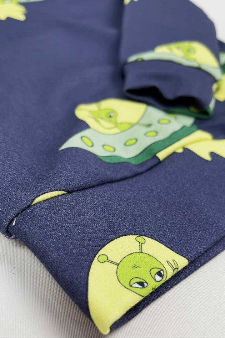 Bluza dziecięca z kominem Ufo Granat – ujęcie 3