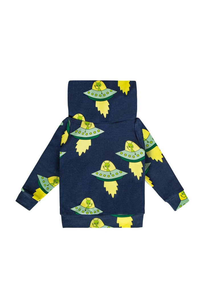 Bluza dziecięca z kominem Ufo Granat – DEAR SOPHIE