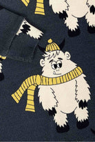 Longsleeve prążkowany dziecięcy Yeti Ciemny – ujęcie 4
